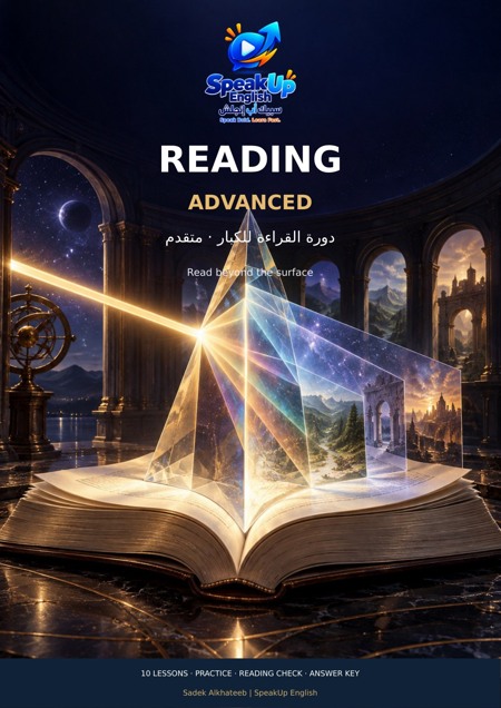 غلاف كتاب القراءة — المتقدم