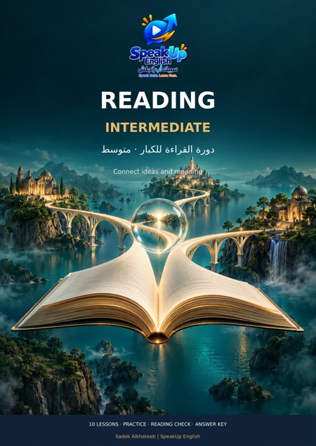 غلاف كتاب القراءة — المتوسط